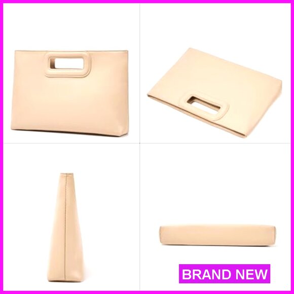 Top Handle Clutch Evening Bag with Gold Chain Shoulder Strap